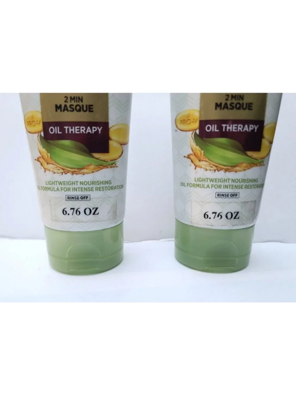 Pantene PRO-V Nature Fusion 2 Minute Masque Oil Therapy 2PK 6.7 Fl Oz HTF NEW